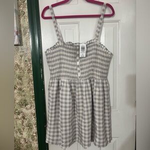 NWT Torrid Gray Plaid Top